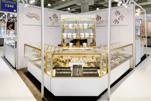 American Fixture & Display showcases at a trade show
