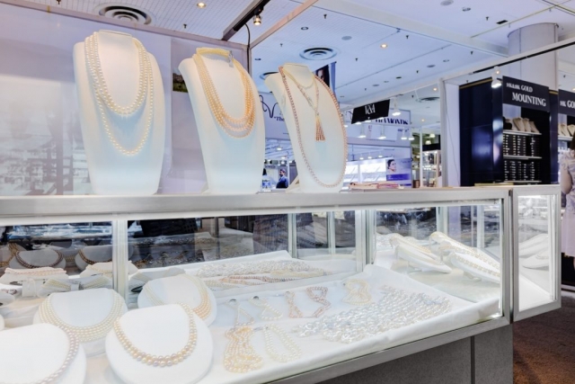 American Fixture & Display showcases at a trade show