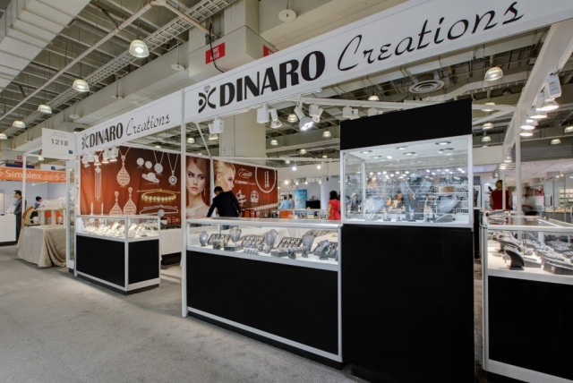 American Fixture & Display showcases at a trade show