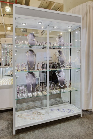 American Fixture & Display showcases at a trade show
