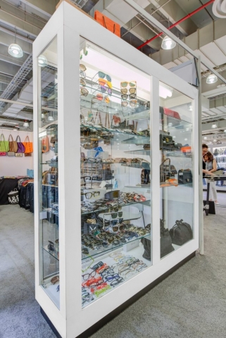 American Fixture & Display showcases at a trade show