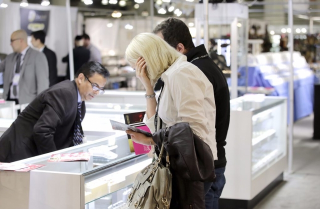 American Fixture & Display showcases at a trade show