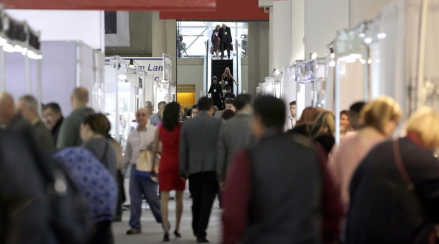 American Fixture & Display showcases at a trade show