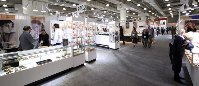 American Fixture & Display showcases at a trade show