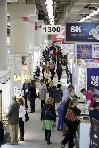 American Fixture & Display showcases at a trade show