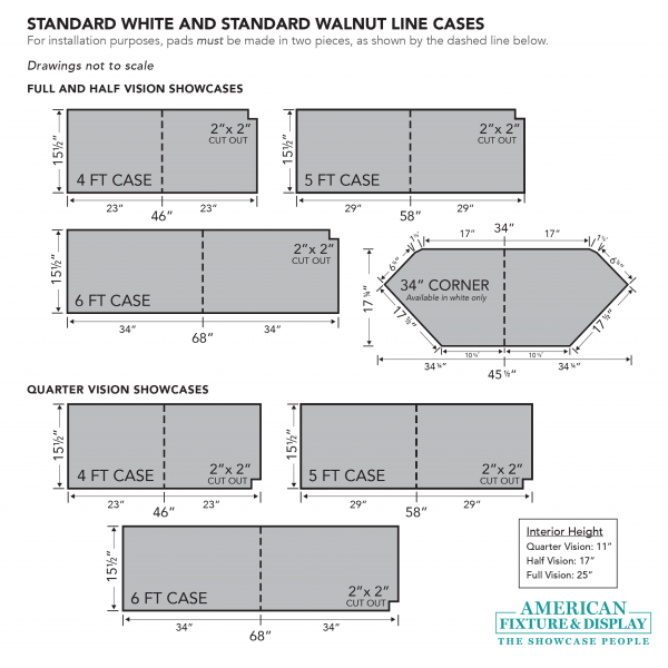 Standard White and Walnut Cases