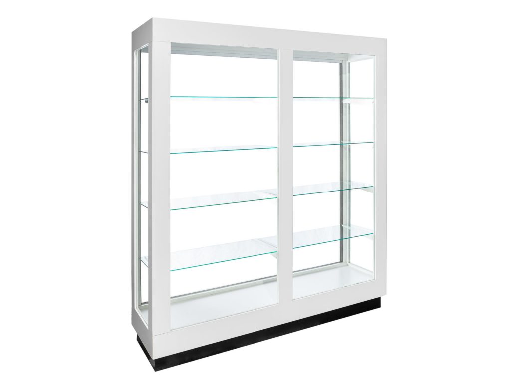 See Thru Wall Case – White | American Fixture & Display